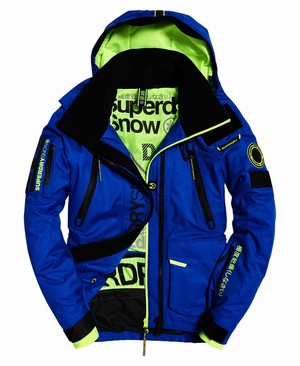 Superdry Ultimate Snow Rescue Férfi Kabát Kék | LDJBS7685